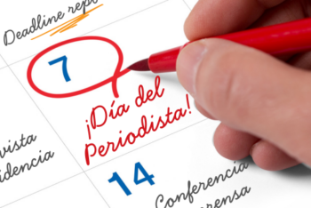 Close up of a calendar highlighting the Journalist Day. (Photo: Canva)